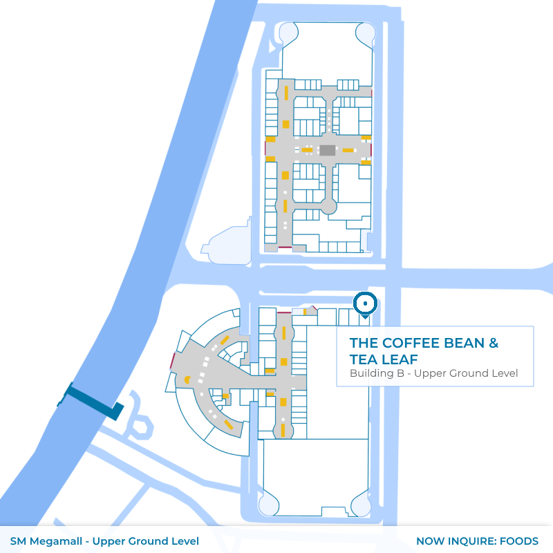 Map - The Coffee Bean - SM Megamall - Building B - Upper Ground Level